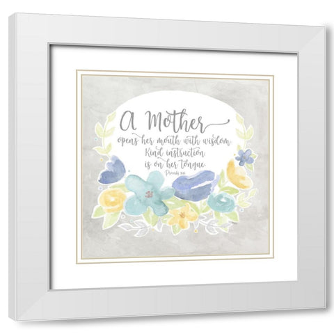 Mothers  Garden IV-Wisdom White Modern Wood Framed Art Print with Double Matting by Reed, Tara