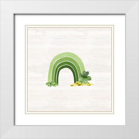 Shamrock  Rainbows II White Modern Wood Framed Art Print with Double Matting by Reed, Tara