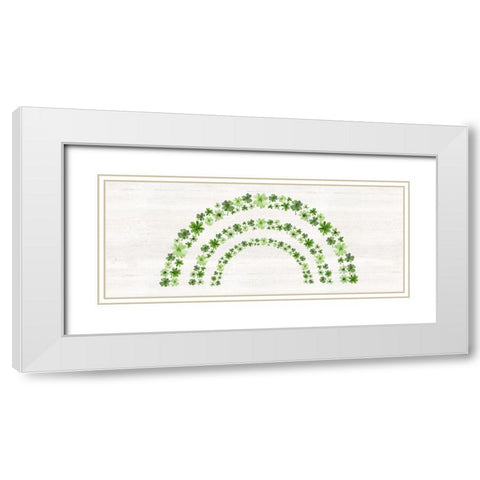 Shamrock  Rainbows panel III White Modern Wood Framed Art Print with Double Matting by Reed, Tara