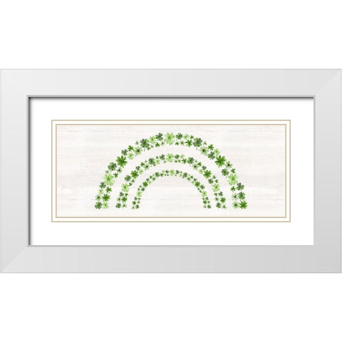 Shamrock  Rainbows panel III White Modern Wood Framed Art Print with Double Matting by Reed, Tara