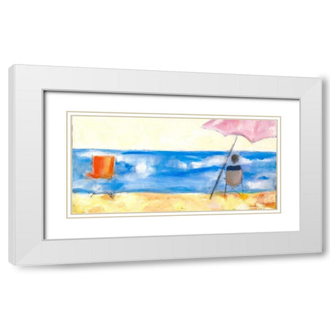 Bright Water White Modern Wood Framed Art Print with Double Matting by Marie, Susanne