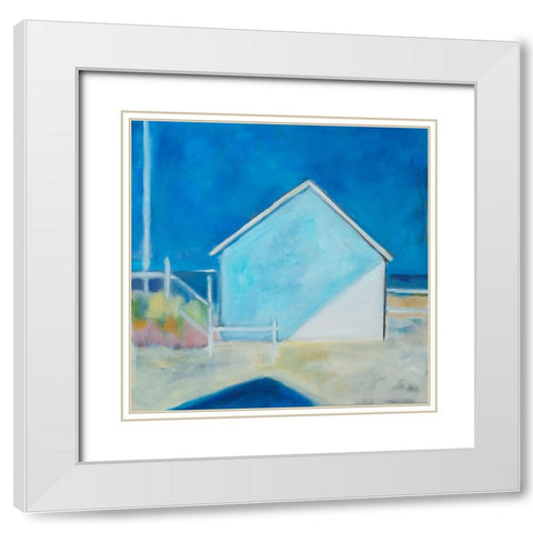 Afternoon Shadows White Modern Wood Framed Art Print with Double Matting by Marie, Susanne
