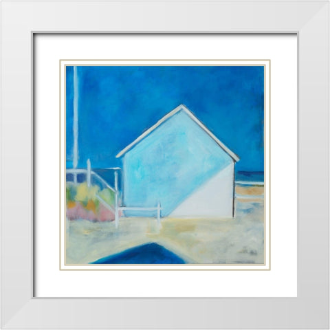 Afternoon Shadows White Modern Wood Framed Art Print with Double Matting by Marie, Susanne