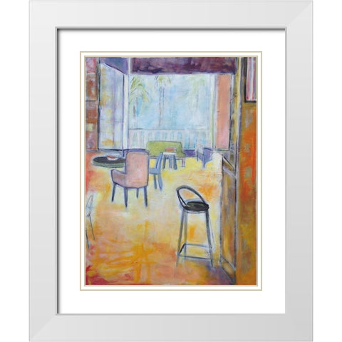 Sunroom White Modern Wood Framed Art Print with Double Matting by Marie, Susanne