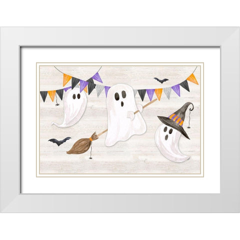 Sit a Spell landscape I White Modern Wood Framed Art Print with Double Matting by Reed, Tara