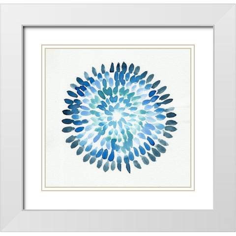 Burst Abstract II White Modern Wood Framed Art Print with Double Matting by Chapman, Marcy