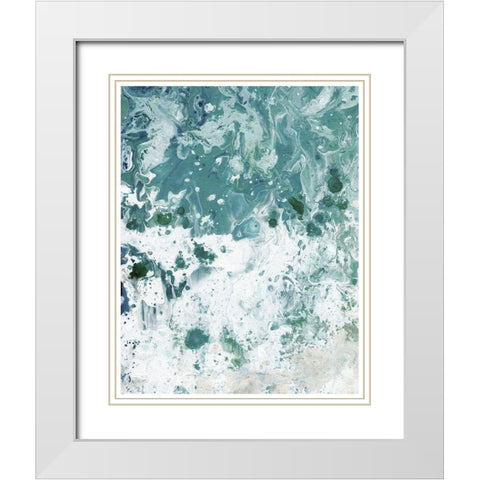 Ocean Tide abstract I White Modern Wood Framed Art Print with Double Matting by Chapman, Marcy