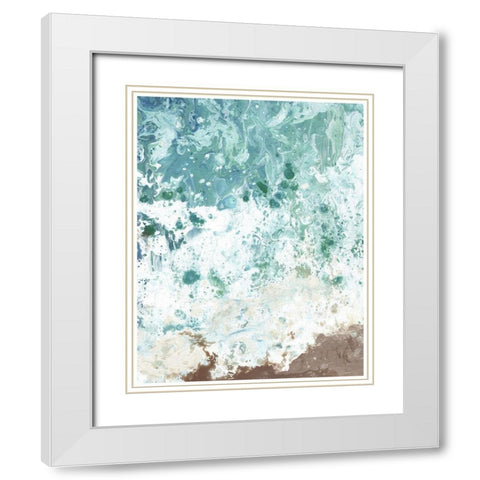 Ocean Tide abstract II White Modern Wood Framed Art Print with Double Matting by Chapman, Marcy