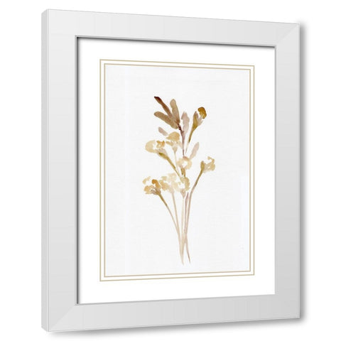 Farmhouse Wheat And Cotton White Modern Wood Framed Art Print with Double Matting by Chapman, Marcy