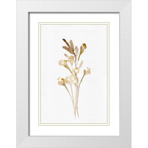 Farmhouse Wheat And Cotton White Modern Wood Framed Art Print with Double Matting by Chapman, Marcy