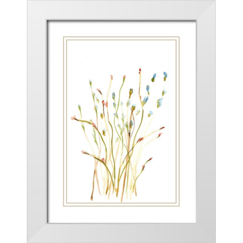 Little Paint Brushes White Modern Wood Framed Art Print with Double Matting by Chapman, Marcy