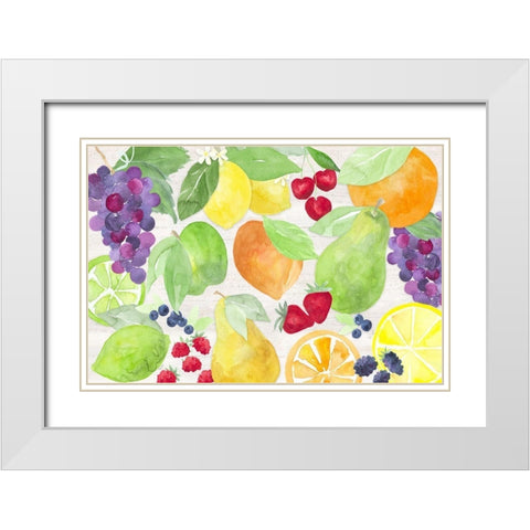 Life is Sweet landscape I White Modern Wood Framed Art Print with Double Matting by Reed, Tara