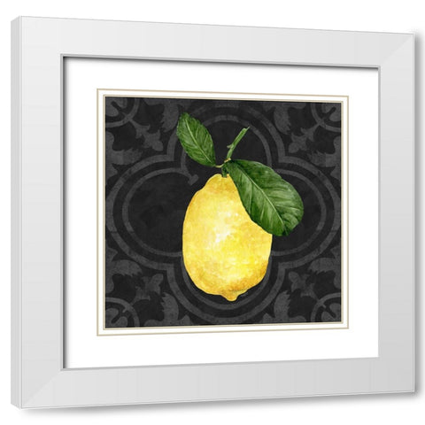 Live with Zest II White Modern Wood Framed Art Print with Double Matting by Reed, Tara