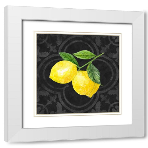 Live with Zest III White Modern Wood Framed Art Print with Double Matting by Reed, Tara