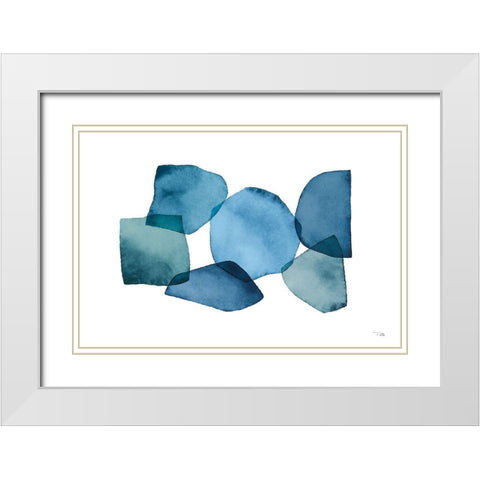 Attraction  I White Modern Wood Framed Art Print with Double Matting by PELA