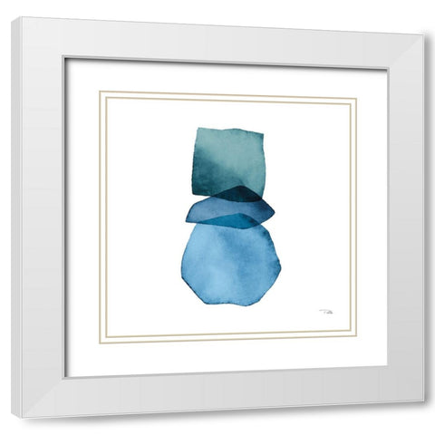 Attraction  II White Modern Wood Framed Art Print with Double Matting by PELA