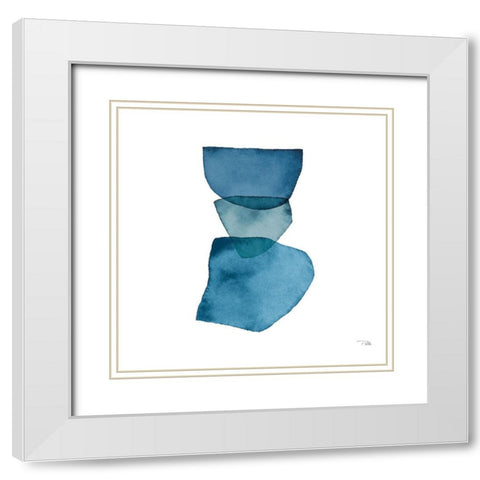 Attraction  III White Modern Wood Framed Art Print with Double Matting by PELA