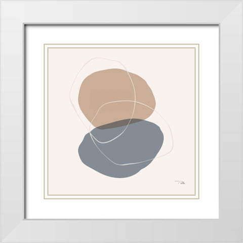 Down  to Earth dusty II White Modern Wood Framed Art Print with Double Matting by PELA