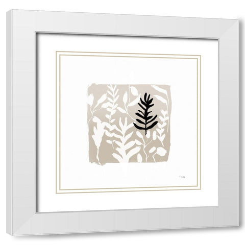 Garden  Window White Modern Wood Framed Art Print with Double Matting by PELA