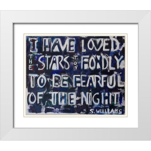 I  Have Loved White Modern Wood Framed Art Print with Double Matting by Marie, Susanne