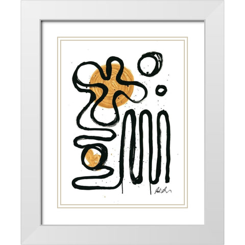 Happy Hours White Modern Wood Framed Art Print with Double Matting by Augustine, Jodi
