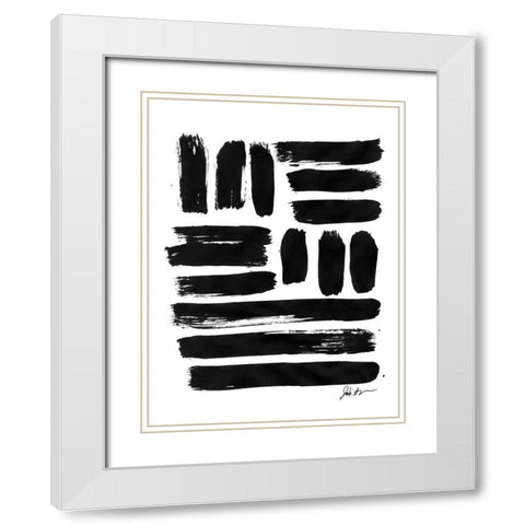 Small Squares II White Modern Wood Framed Art Print with Double Matting by Augustine, Jodi