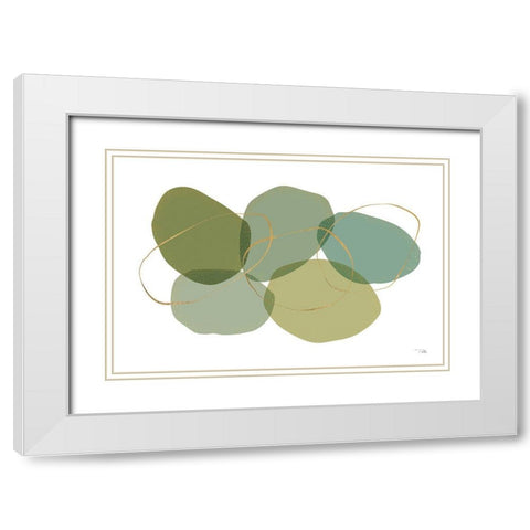 Moments I White Modern Wood Framed Art Print with Double Matting by Pela