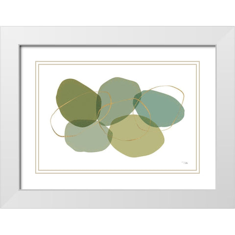 Moments I White Modern Wood Framed Art Print with Double Matting by Pela