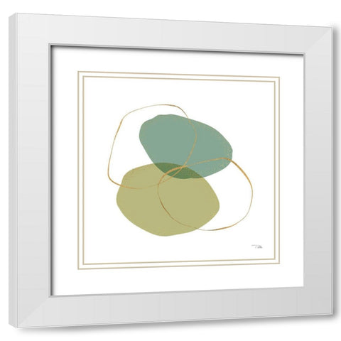 Moments II White Modern Wood Framed Art Print with Double Matting by Pela