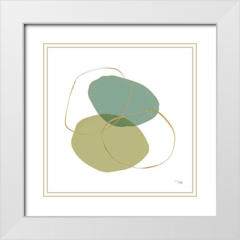 Moments II White Modern Wood Framed Art Print with Double Matting by Pela