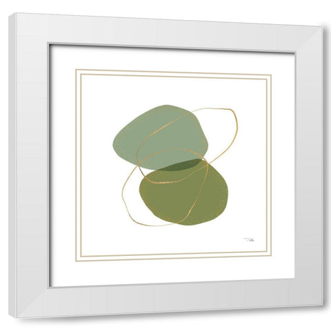 Moments III White Modern Wood Framed Art Print with Double Matting by Pela