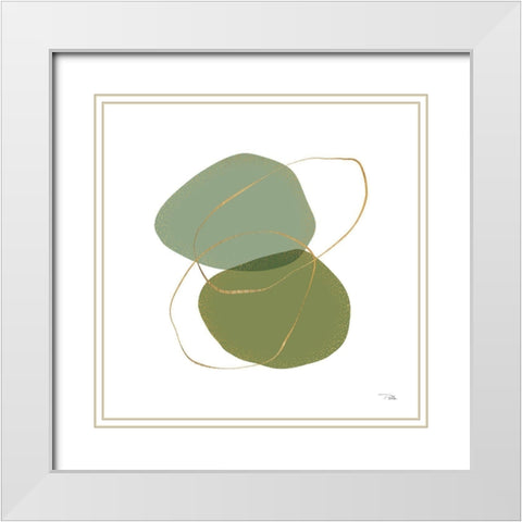 Moments III White Modern Wood Framed Art Print with Double Matting by Pela