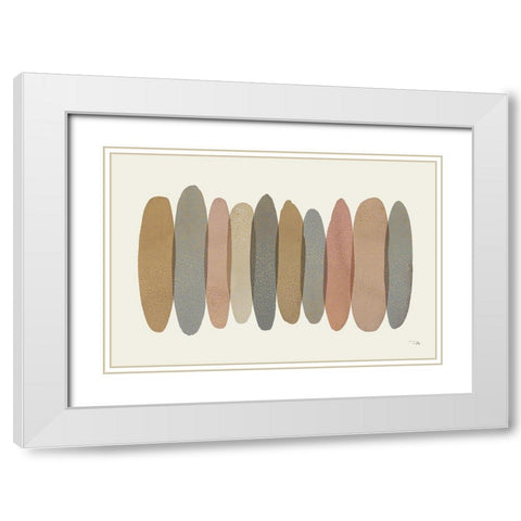 Pastel Path I White Modern Wood Framed Art Print with Double Matting by Pela