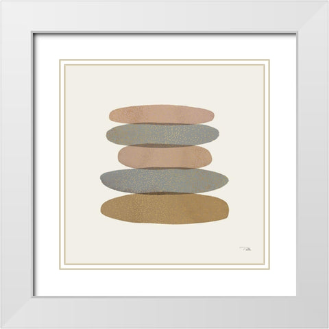 Pastel Path II White Modern Wood Framed Art Print with Double Matting by Pela