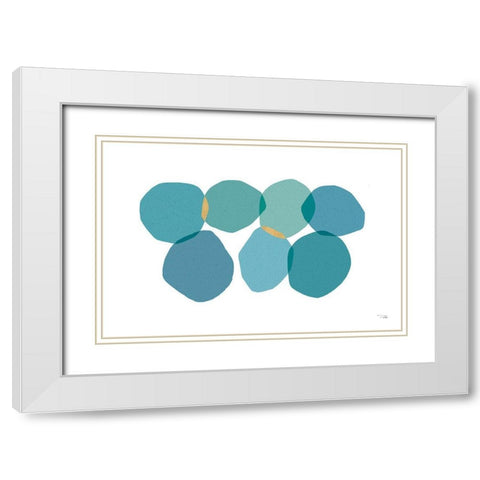 Side by Side I White Modern Wood Framed Art Print with Double Matting by Pela