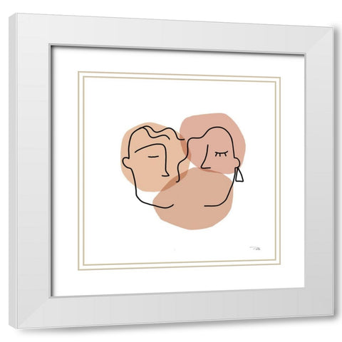 Dreamers II White Modern Wood Framed Art Print with Double Matting by Pela