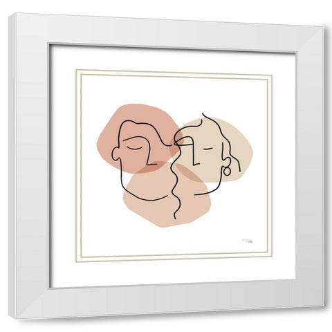 Dreamers III White Modern Wood Framed Art Print with Double Matting by Pela