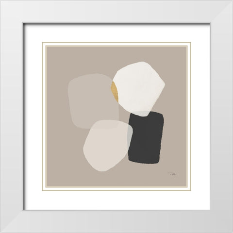 Partitions II White Modern Wood Framed Art Print with Double Matting by Pela