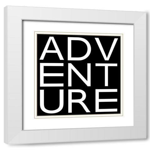 In Black And White II-Adventure White Modern Wood Framed Art Print with Double Matting by JC Designs