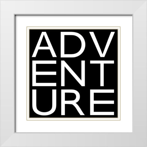 In Black And White II-Adventure White Modern Wood Framed Art Print with Double Matting by JC Designs