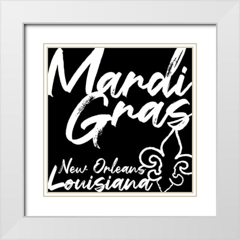 In Black And White Travel VIII-Louisiana White Modern Wood Framed Art Print with Double Matting by JC Designs