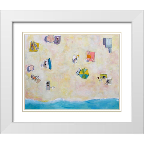 Endless Summer White Modern Wood Framed Art Print with Double Matting by Marie, Susanne