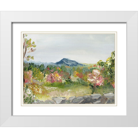 Monadnock Mountain White Modern Wood Framed Art Print with Double Matting by Chapman, Marcy