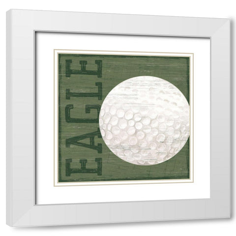 Golf Days X-Eagle White Modern Wood Framed Art Print with Double Matting by Reed, Tara