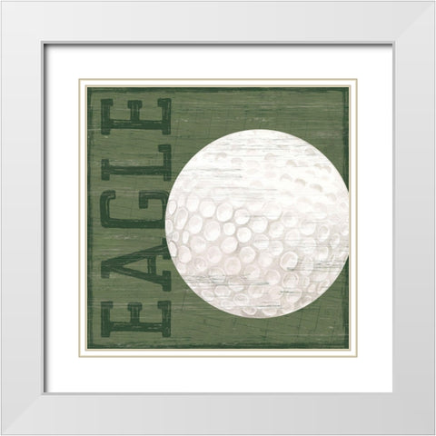 Golf Days X-Eagle White Modern Wood Framed Art Print with Double Matting by Reed, Tara