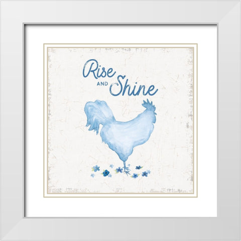 Country Cottage Field II wash White Modern Wood Framed Art Print with Double Matting by Reed, Tara