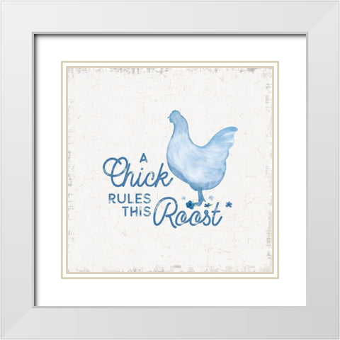 Country Cottage Field III wash White Modern Wood Framed Art Print with Double Matting by Reed, Tara