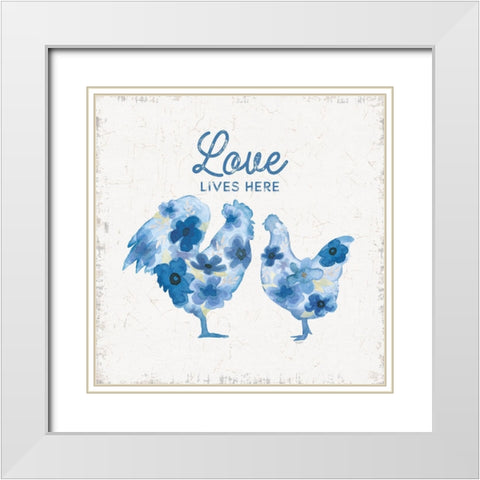 Country Cottage Field IV flowers White Modern Wood Framed Art Print with Double Matting by Reed, Tara