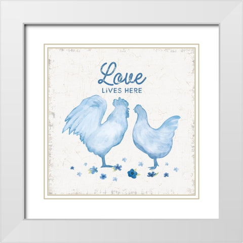 Country Cottage Field IV wash White Modern Wood Framed Art Print with Double Matting by Reed, Tara