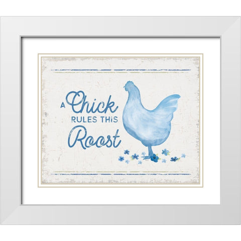 Country Cottage Field IX wash White Modern Wood Framed Art Print with Double Matting by Reed, Tara